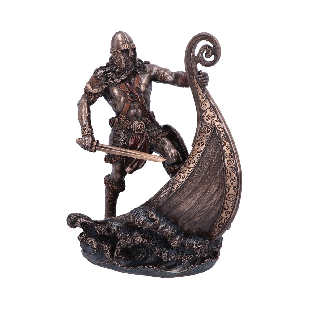 Bronzed Halvor Viking Longship Figurine: 2 - Figures & Collectables By Gift Moments