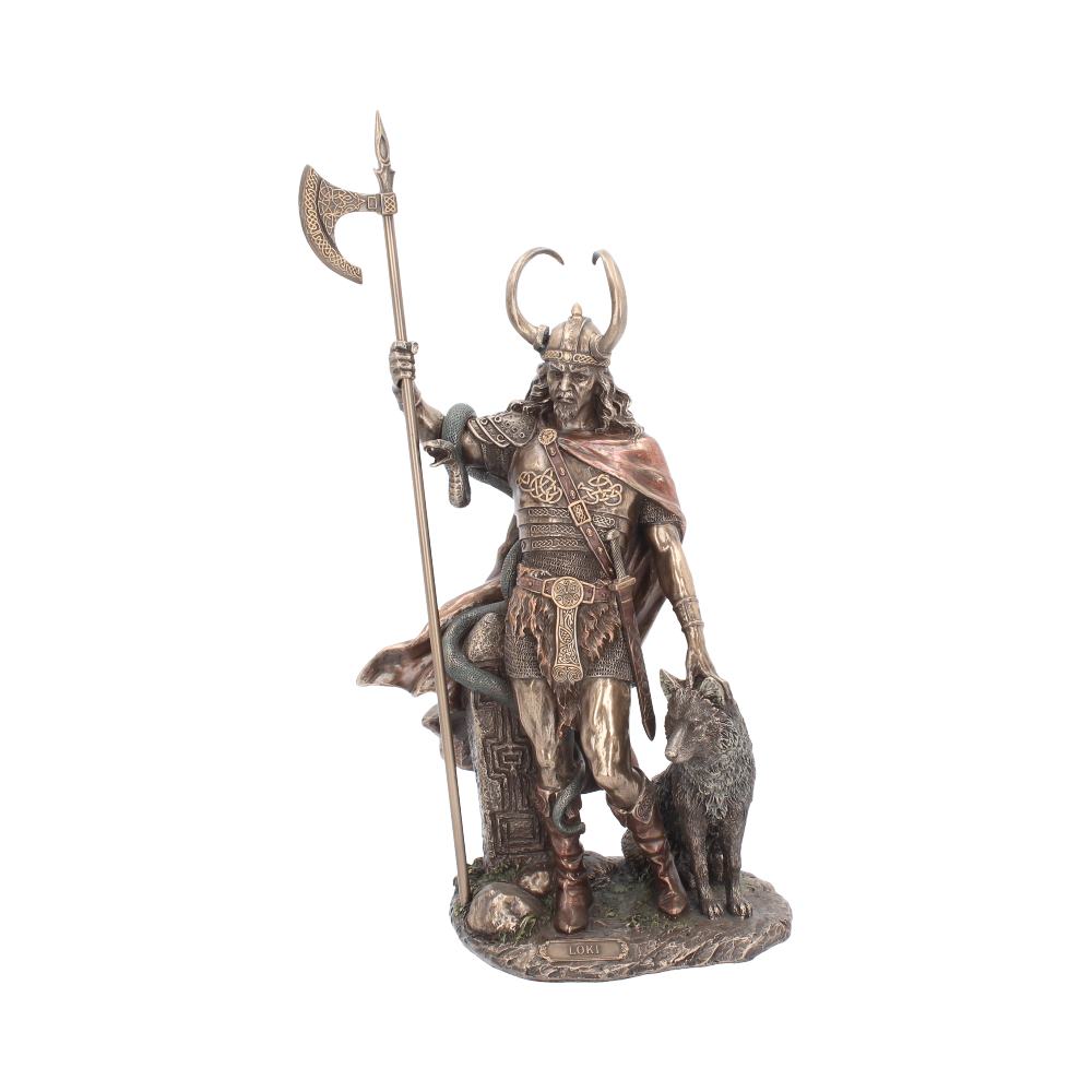 Bronzed Loki-Norse Trickster God Figurine 35cm: 2 - Figures & Collectables By Gift Moments