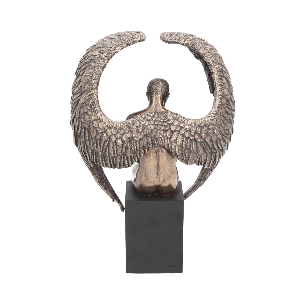 Bronzed Religious Contemplative Angel’s Reflection Figurine26cm: 5 - Figures & Collectables By Gift Moments