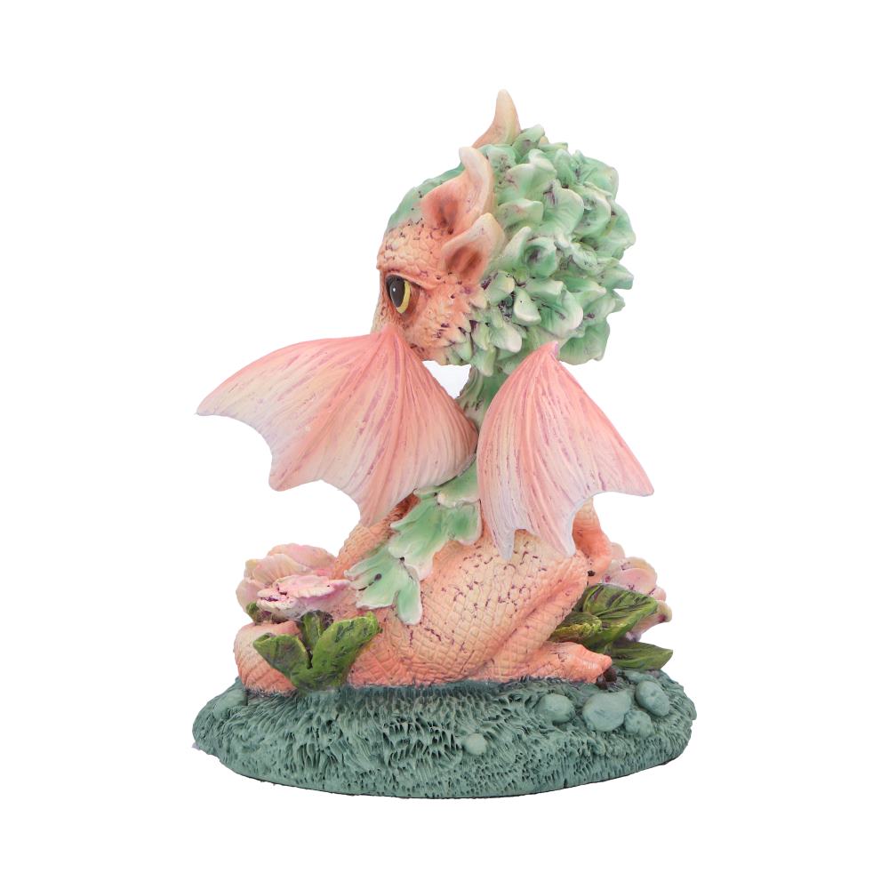Carnation Flower Dragon Figurine: 4 - Figurines Small (Under 15cm) By NN Designs