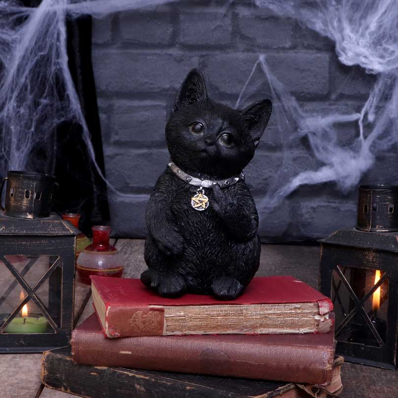 Cattitude Black Cat Figurine 16.5cm: 1 - Figures & Collectables By Gift Moments