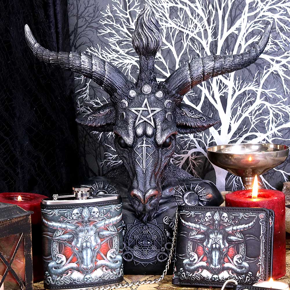 Celestial Black and Silver Baphomet Bust: 1 - Figures & Collectables By NN Designs