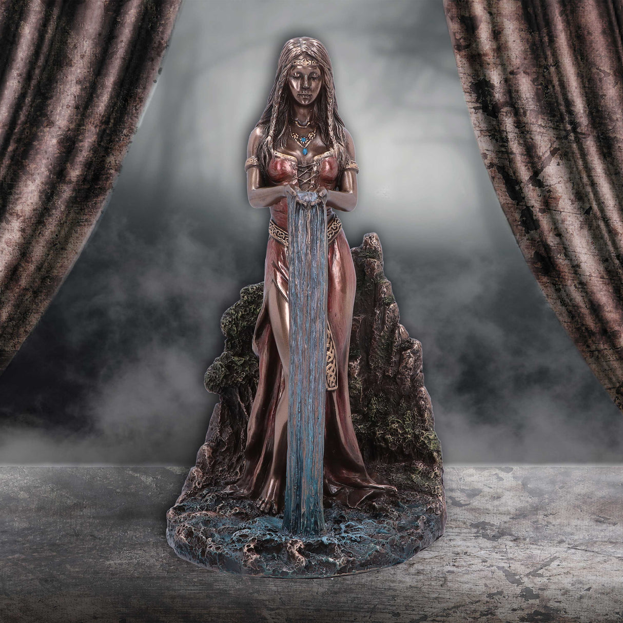 Celtic Earth Mother Danu bronze figurine: 1 - Figures & Collectables By Gift Moments