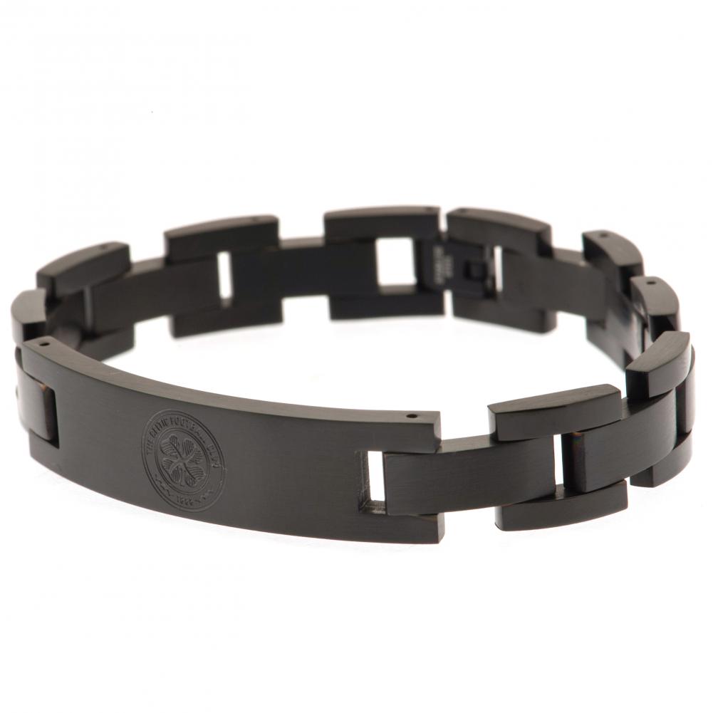 Celtic FC Black IP Bracelet - Shop Jewellery At Gift Moments - 1