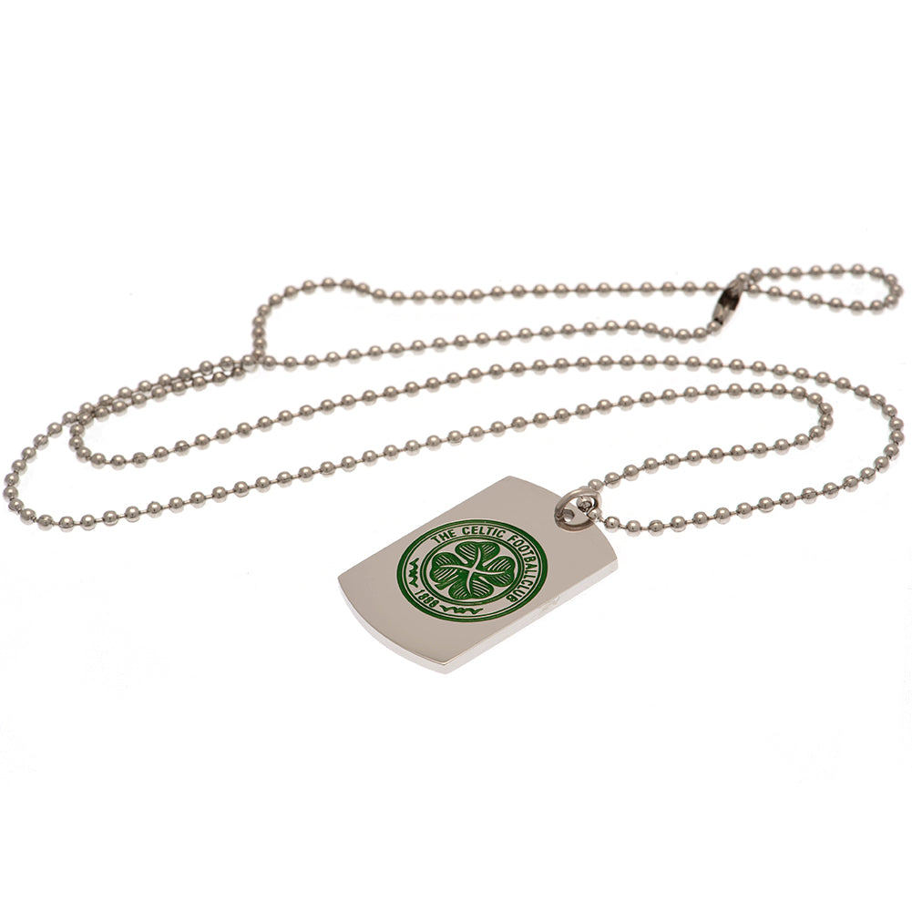 Celtic FC Enamel Crest Dog Tag & Chain: 3 - Necklaces By Celtic