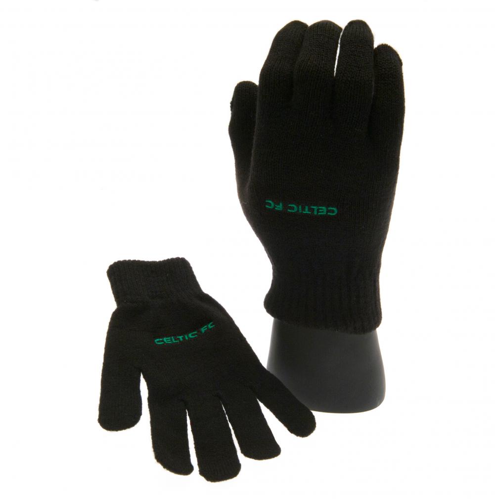 Celtic FC Knitted Gloves Junior - Shop Gloves At Gift Moments - 1