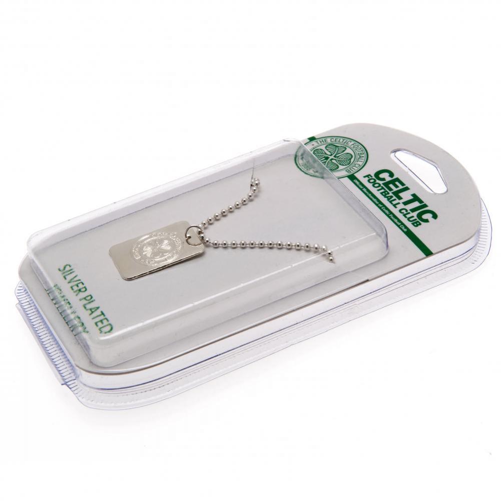 Celtic FC Silver Plated Dog Tag & Chain - Shop Jewellery At Gift Moments - 3