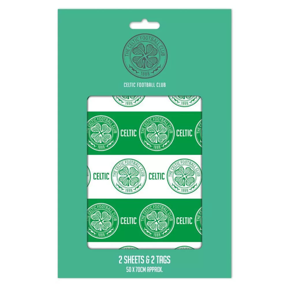 Celtic FC Text Gift Wrap - Shop Gift Wrap & Bags At Gift Moments - 3