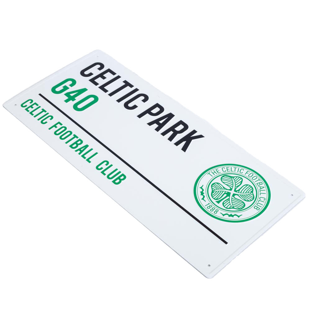Celtic FC White Street Sign - Shop Signs & Plaques At Gift Moments - 2