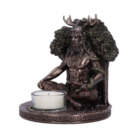 Cernunnos Bronze Tealight Holder 13.5cm: 3 - Candles & Holders By Gift Moments