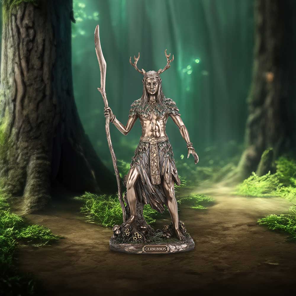 Cernunnos the Horned God Bronze Figurine: 1 - Figures & Collectables By Gift Moments