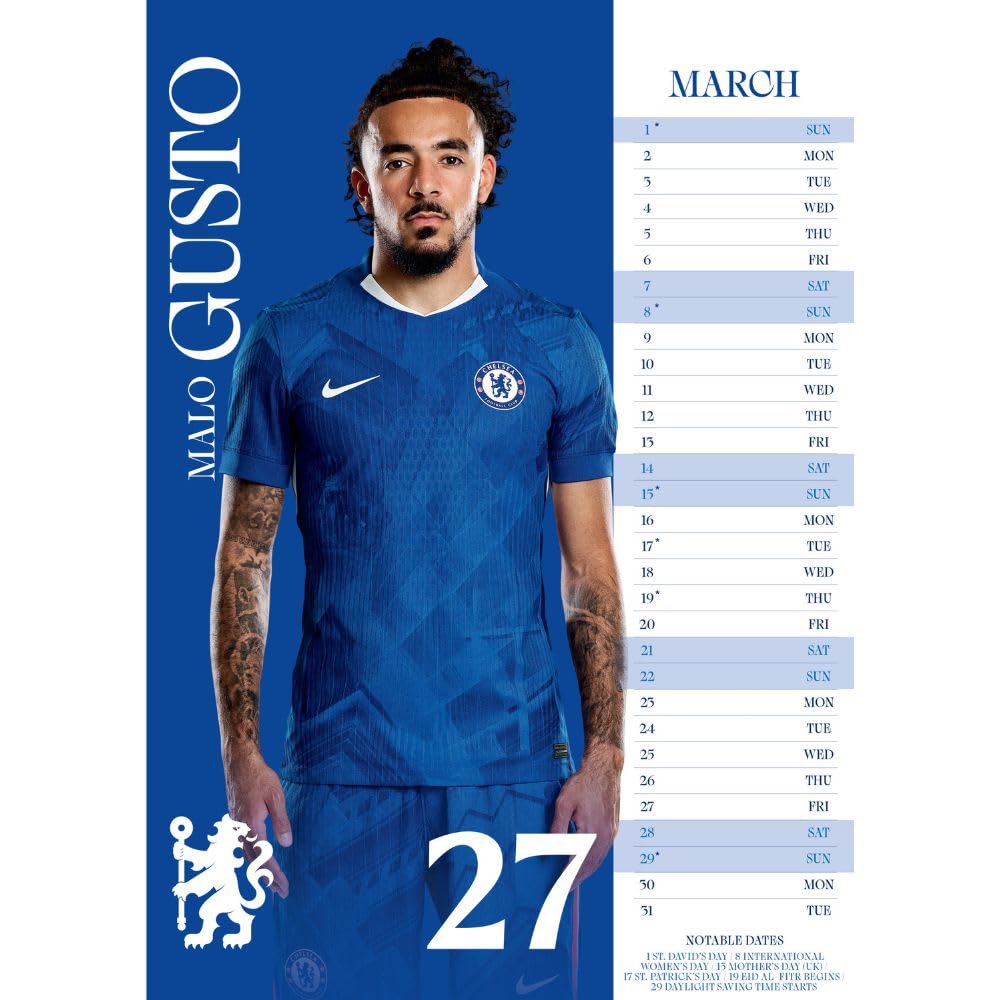 Chelsea FC A3 Calendar 2026: 3 - Calendars By Chelsea