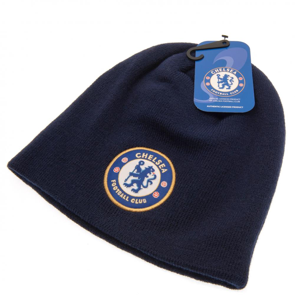 Chelsea FC Navy Beanie: 3 - Caps & Hats By Chelsea