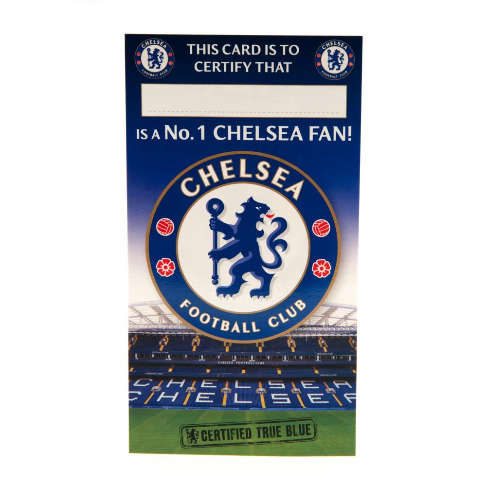 Chelsea FC No. 1 Fan Birthday Card: 4 - Greeting Cards By Chelsea