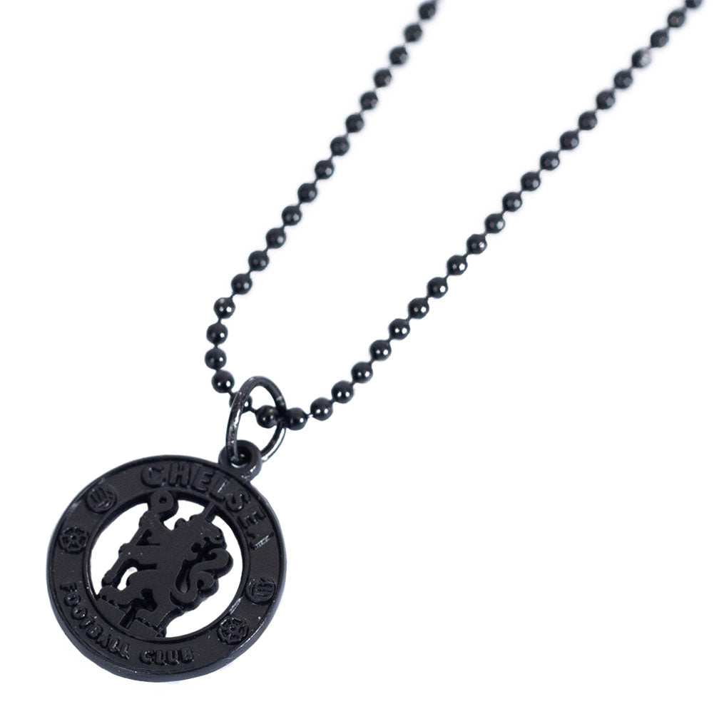 Chelsea FC Black Plated Pendant & Chain - Shop Jewellery At Gift Moments - 1