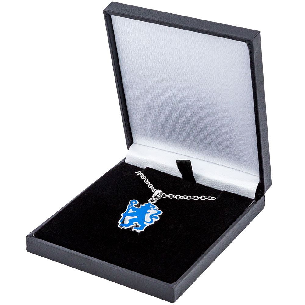 Chelsea FC Colour Lion Pendant & Chain - Shop Jewellery At Gift Moments - 1