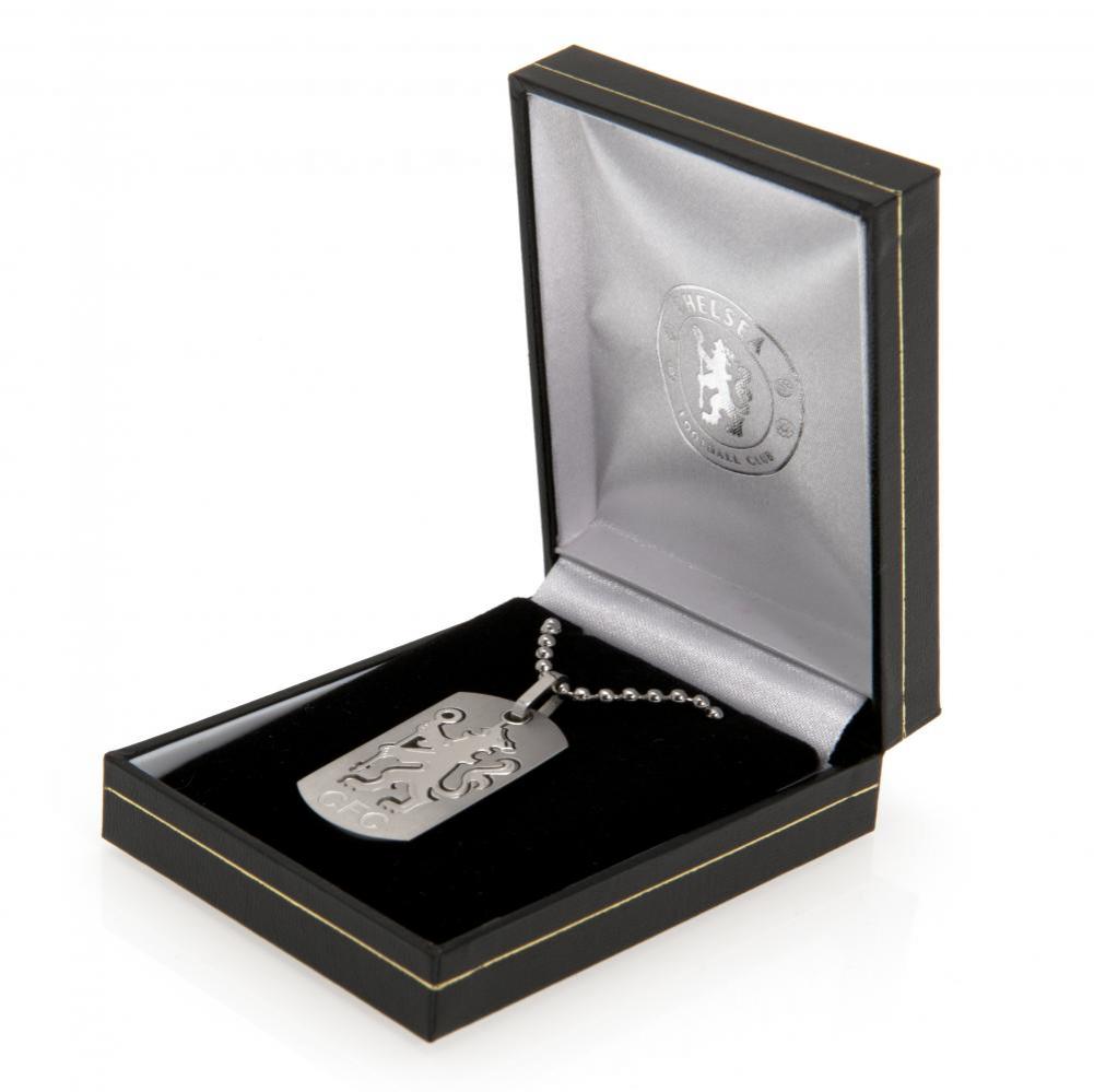 Chelsea FC Cut Out Lion Dog Tag & Chain - Shop Jewellery At Gift Moments - 1