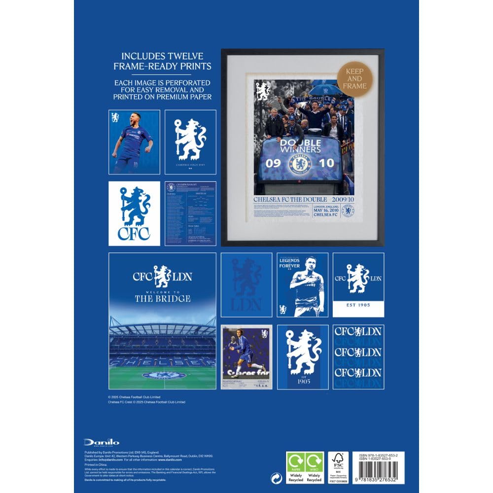 Chelsea FC Deluxe Calendar 2026: 5 - Calendars By Chelsea