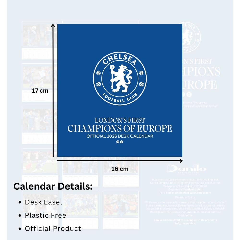Chelsea FC Desktop Calendar 2026: 5 - Calendars By Chelsea