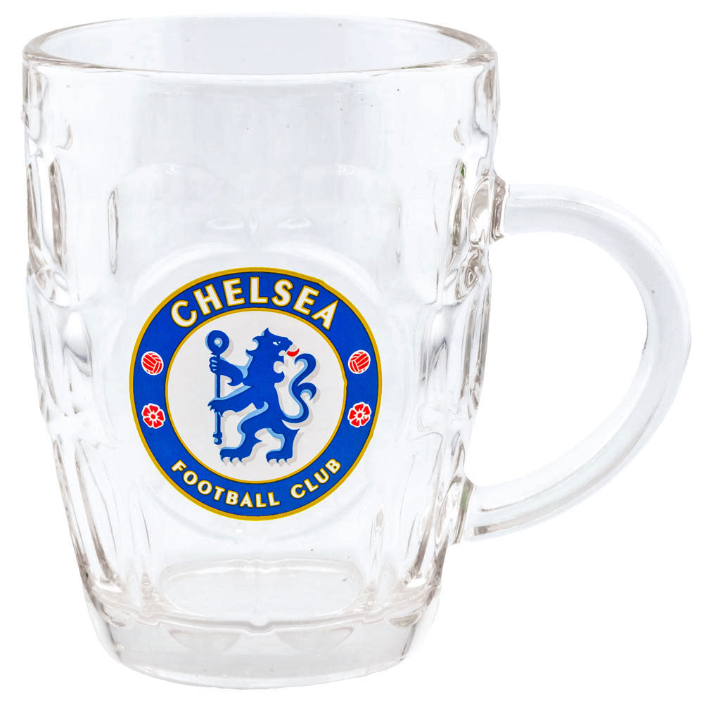 Chelsea FC Dimple Glass Tankard - Shop Glassware At Gift Moments - 1