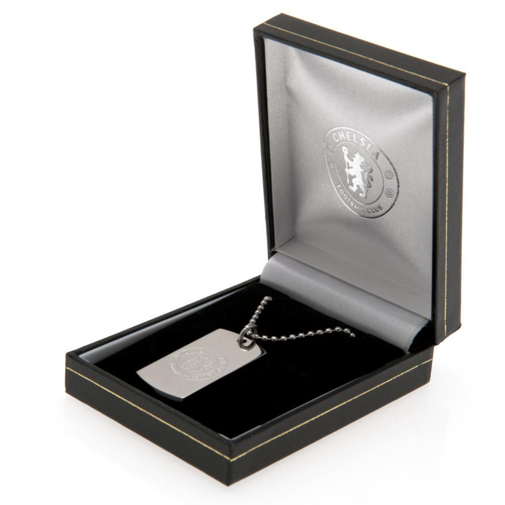 Chelsea FC Engraved Dog Tag & Chain - Shop Jewellery At Gift Moments - 1