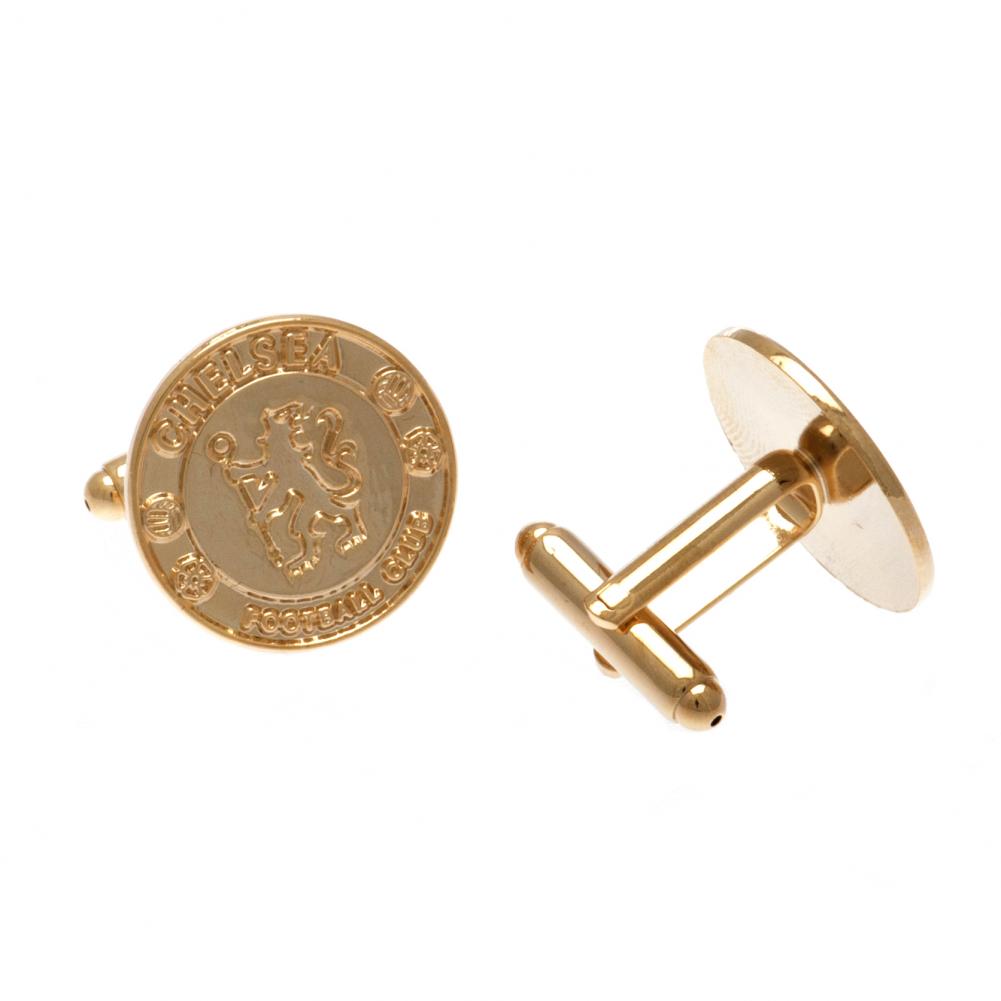 Chelsea FC Gold Plated Cufflinks: 2 - Cufflinks & Tie Slides By Chelsea