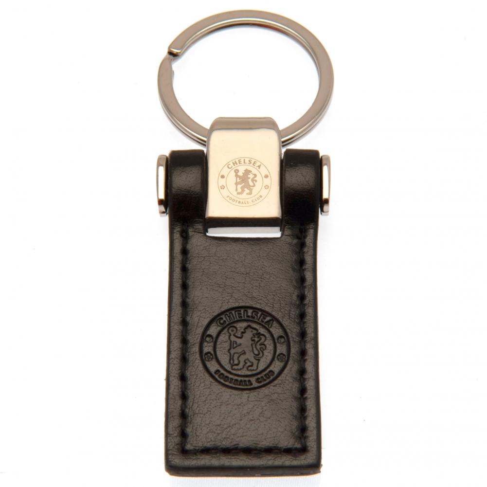 Chelsea FC Leather Key Fob: 2 - Keyrings By Chelsea