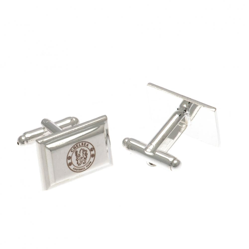 Chelsea FC Silver Plated Cufflinks: 2 - Cufflinks & Tie Slides By Chelsea