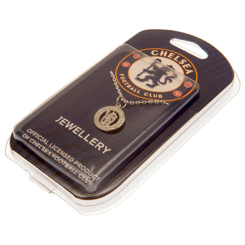 Chelsea FC Silver Plated Pendant & Chain CR - Shop Jewellery At Gift Moments - 1