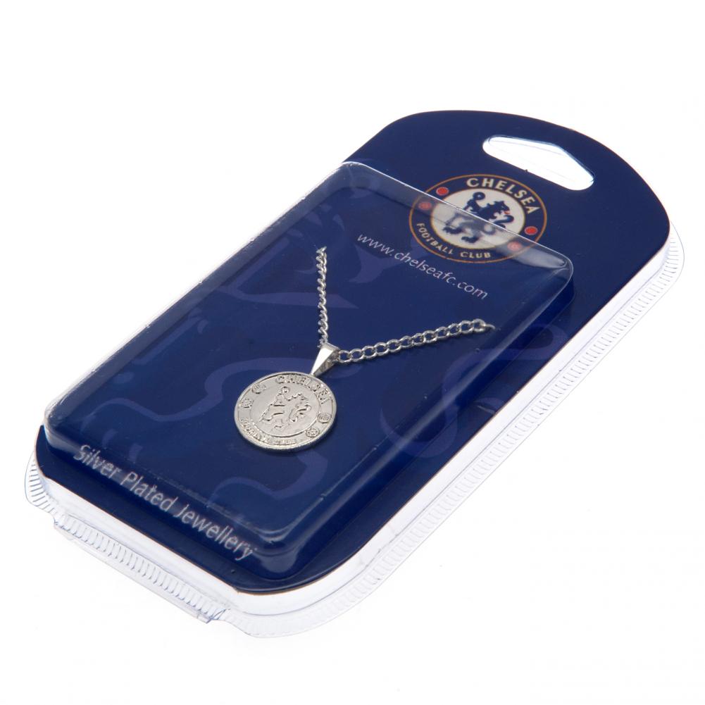 Chelsea FC Silver Plated Pendant & Chain XL - Shop Jewellery At Gift Moments - 1