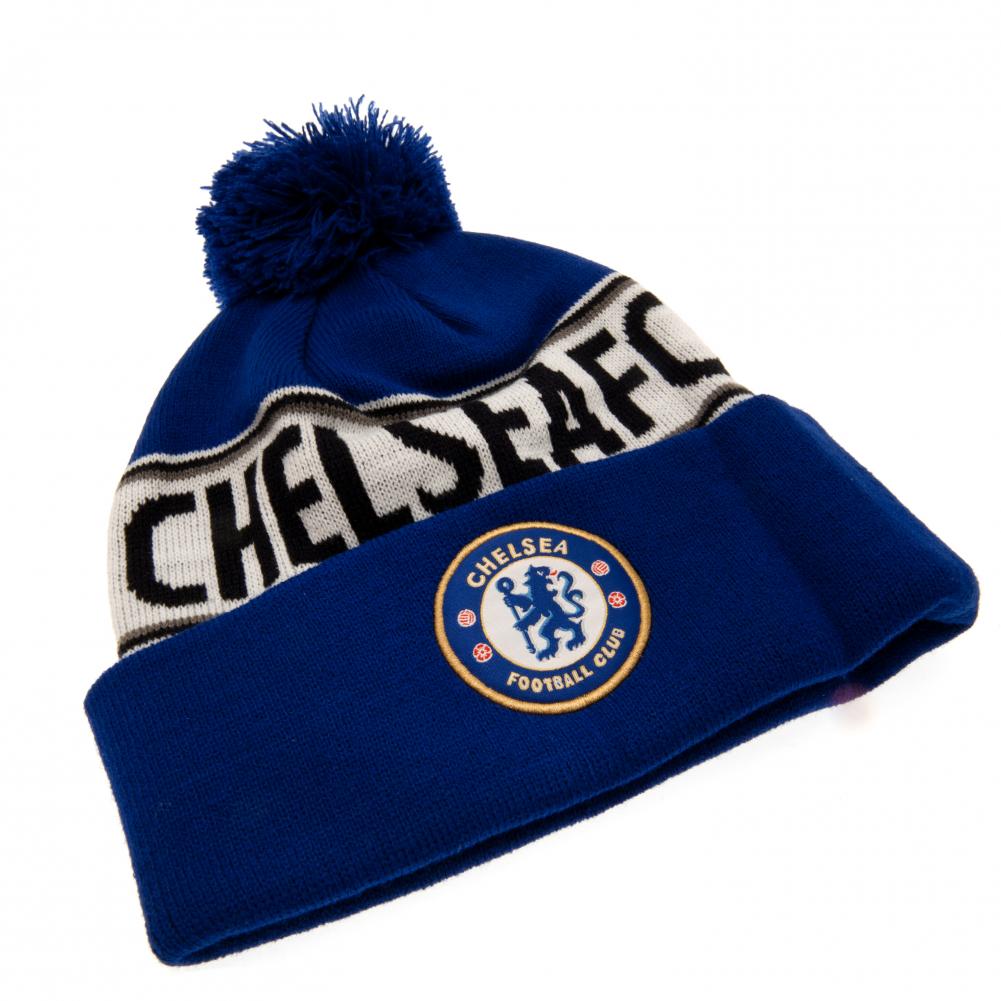 Chelsea FC Royal Text Ski Hat: 2 - Caps & Hats By Chelsea