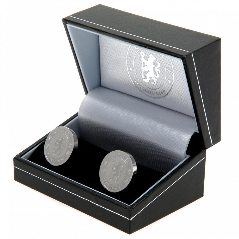 Chelsea FC Stainless Steel Formed Cufflinks: 1 - Cufflinks & Tie Slides By Chelsea