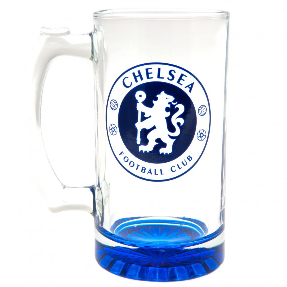 Chelsea FC Stein Glass Tankard - Shop Glassware At Gift Moments - 1