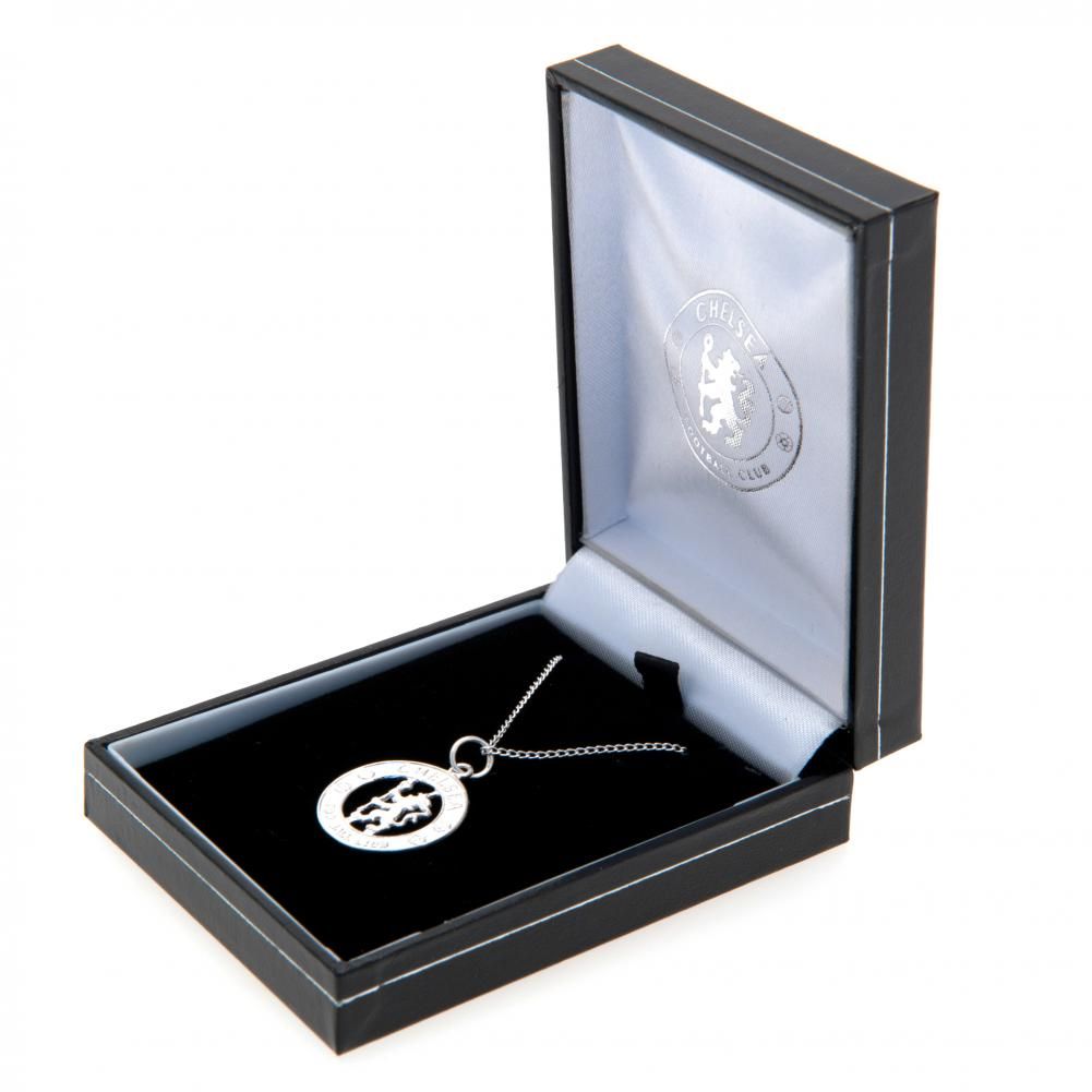 Chelsea FC Sterling Silver Pendant & Chain CR - Shop Jewellery At Gift Moments - 1