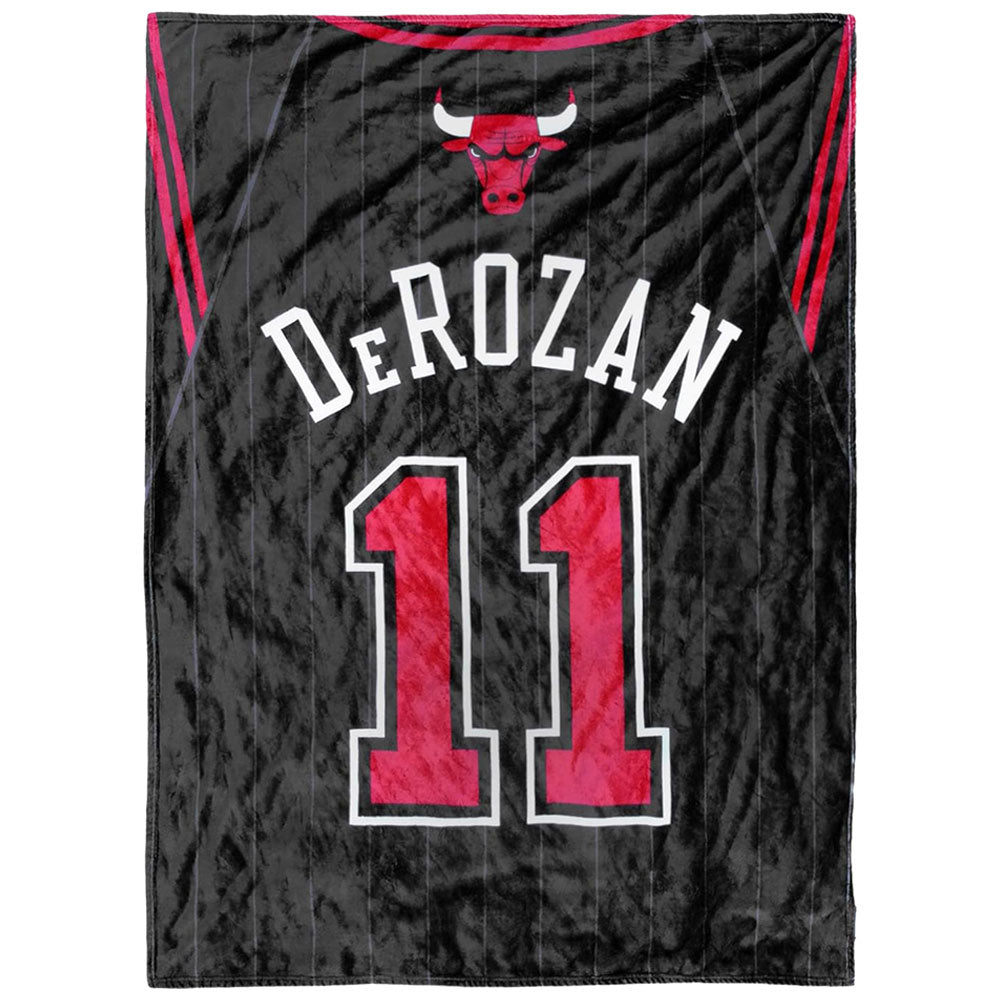 Chicago Bulls De Rozan Luxury Throw Blanket: 2 - Blankets By American Sports