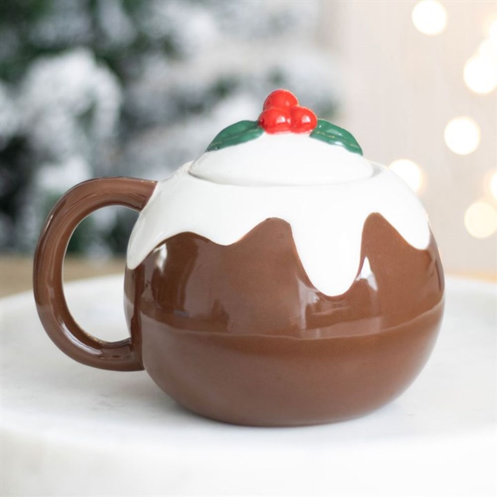 Christmas Pudding Shaped Mug: 1 - Mugs By Gift Moments