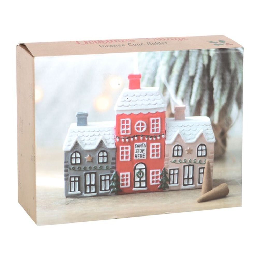 Christmas Village Incense Cone Holder: 5 - Incense Holders By Gift Moments