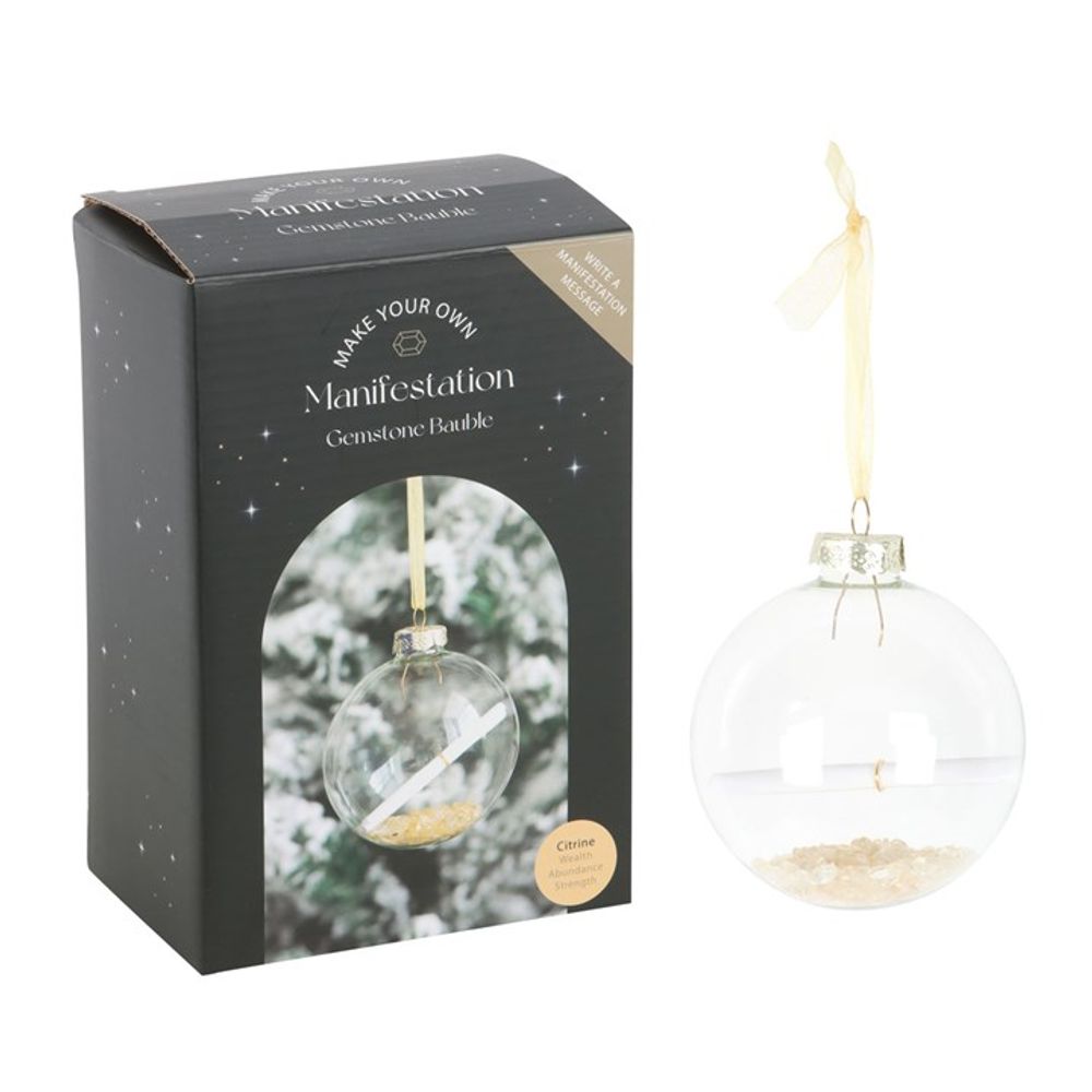 Citrine Manifestation Christmas Bauble Kit: 2 - By Gift Moments