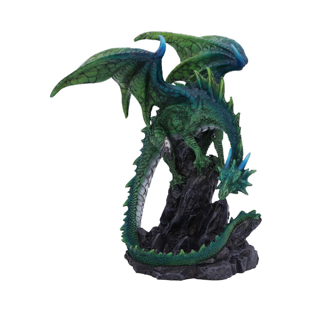 Clifftop Keeper Green Dragon Figurine 21cm: 3 - Figures & Collectables By Gift Moments