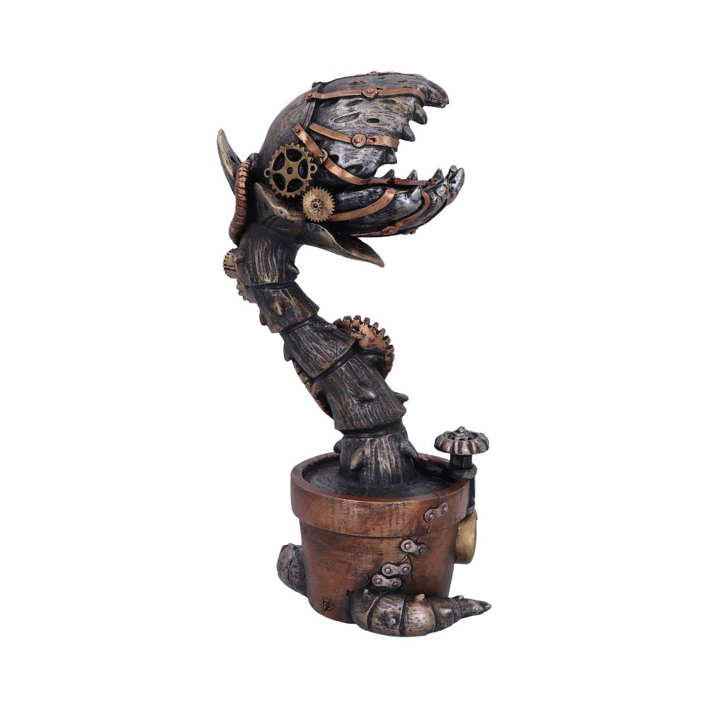 Cogwork Carnivore 24.3cm Bronze Mechanical Flesh Eating Plant Figurine: 5 - Figures & Collectables By Gift Moments