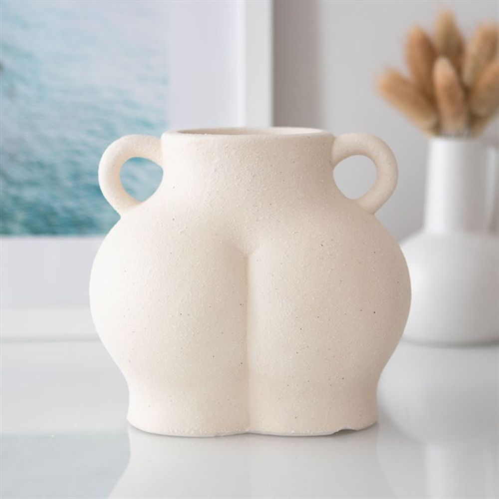 Cream Speckle Bum Plant Pot: 1 - Pots & Planters By Gift Moments