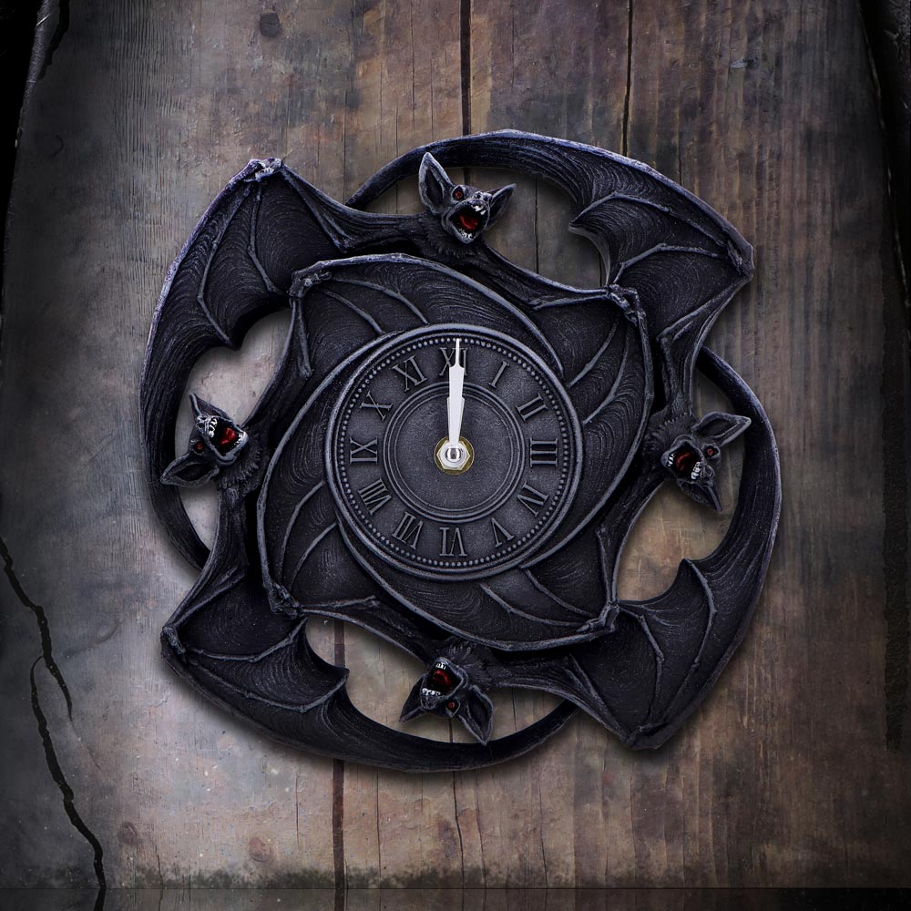 Creatures of the Night Bat Wall Clock: 1 - Clocks By Gift Moments