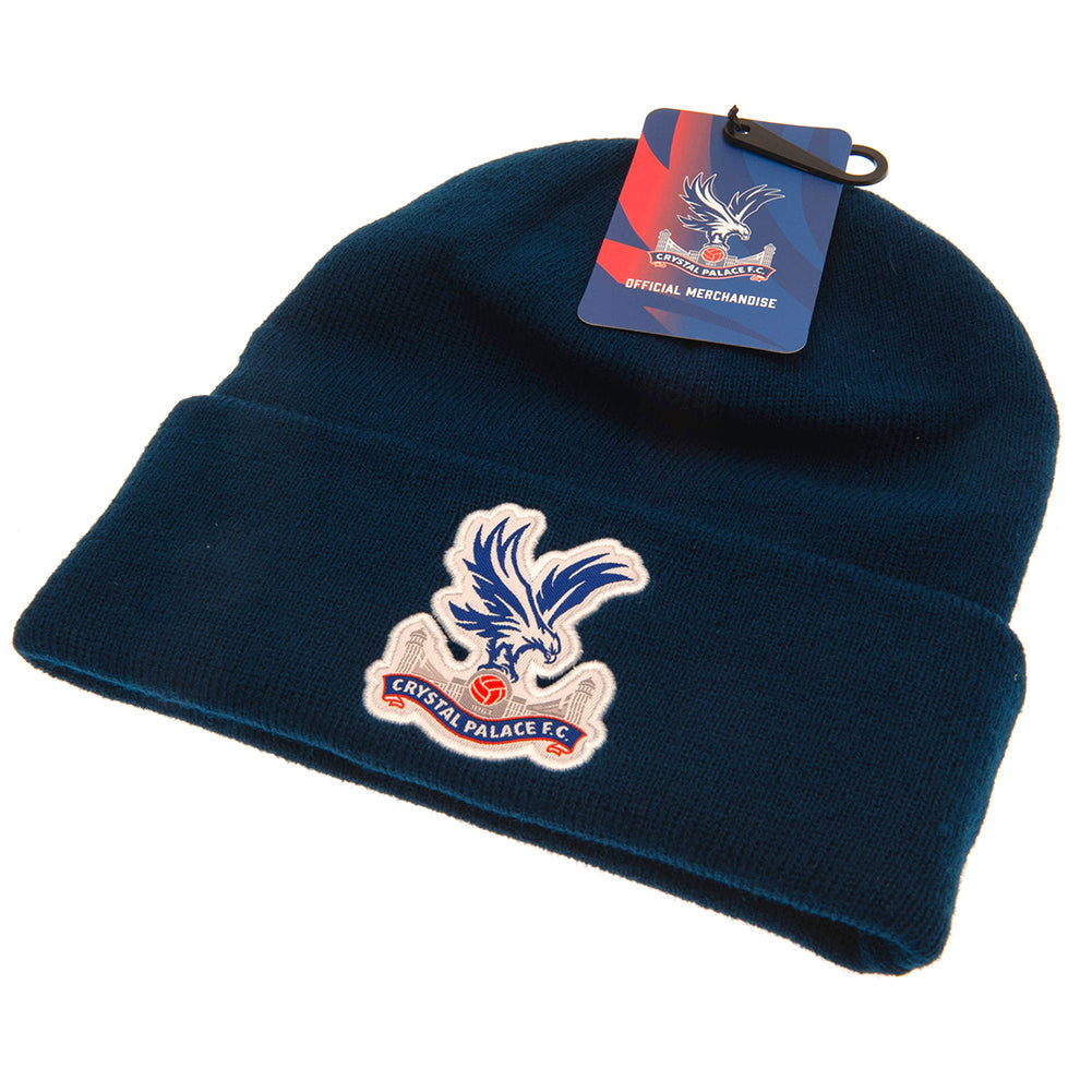 Crystal Palace FC Navy Cuff Beanie - Shop Caps & Hats At Gift Moments - 3