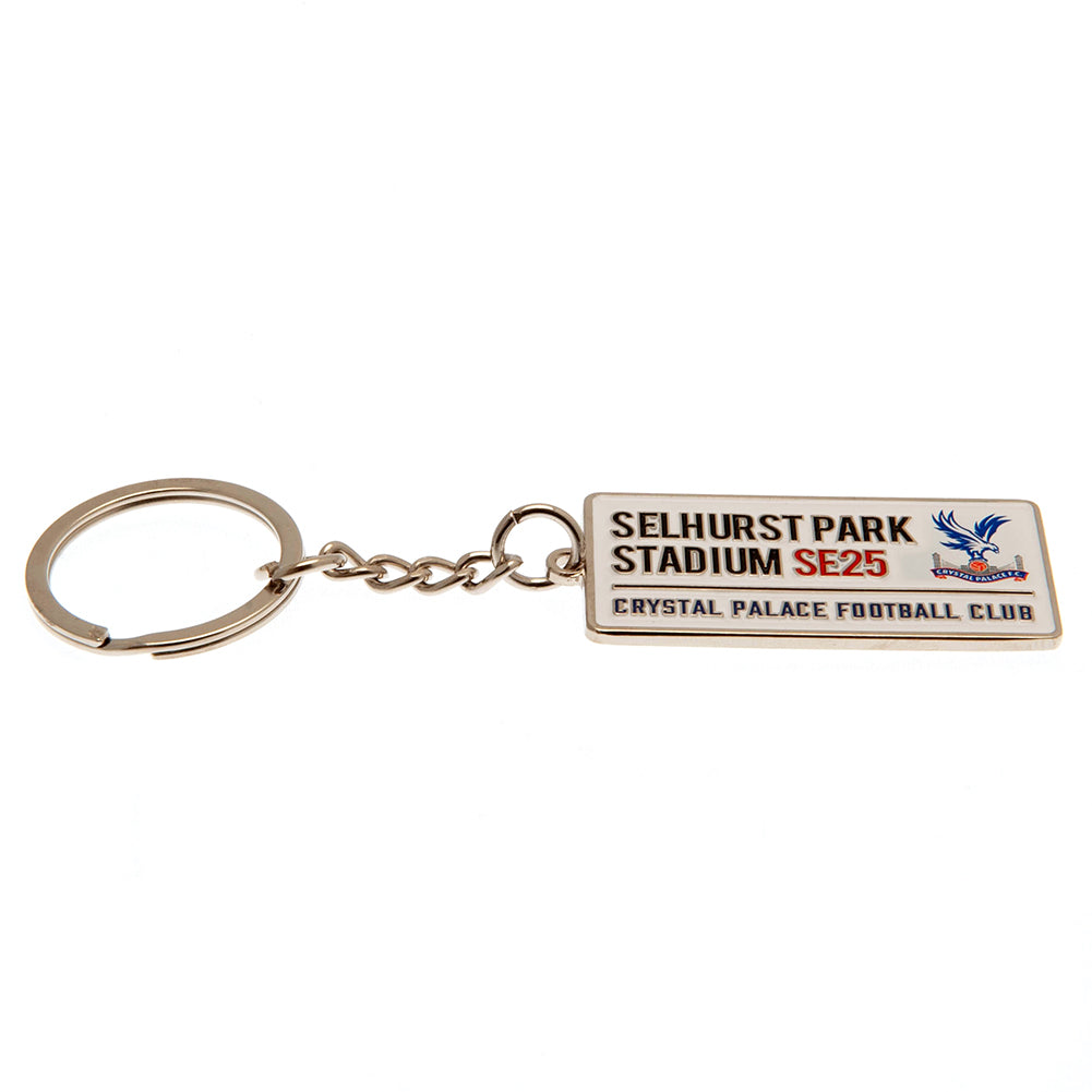 Crystal Palace FC Embossed Street Sign Keyring - Shop Keyrings At Gift Moments - 3