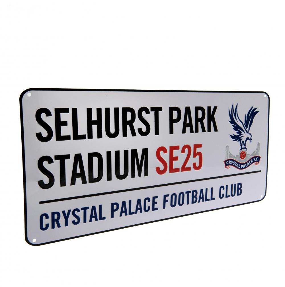 Crystal Palace FC White Street Sign - Shop Signs & Plaques At Gift Moments - 2