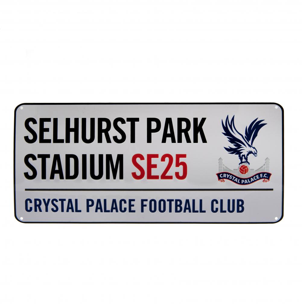 Crystal Palace FC White Street Sign - Shop Signs & Plaques At Gift Moments - 1