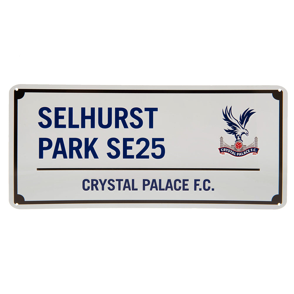 Crystal Palace FC Blue Text Street Sign - Shop Signs & Plaques At Gift Moments - 1