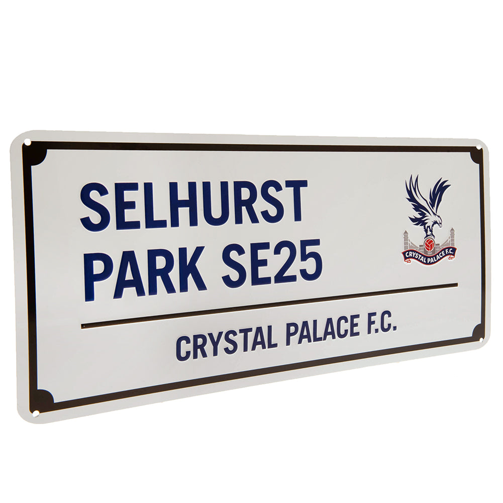 Crystal Palace FC Blue Text Street Sign - Shop Signs & Plaques At Gift Moments - 2