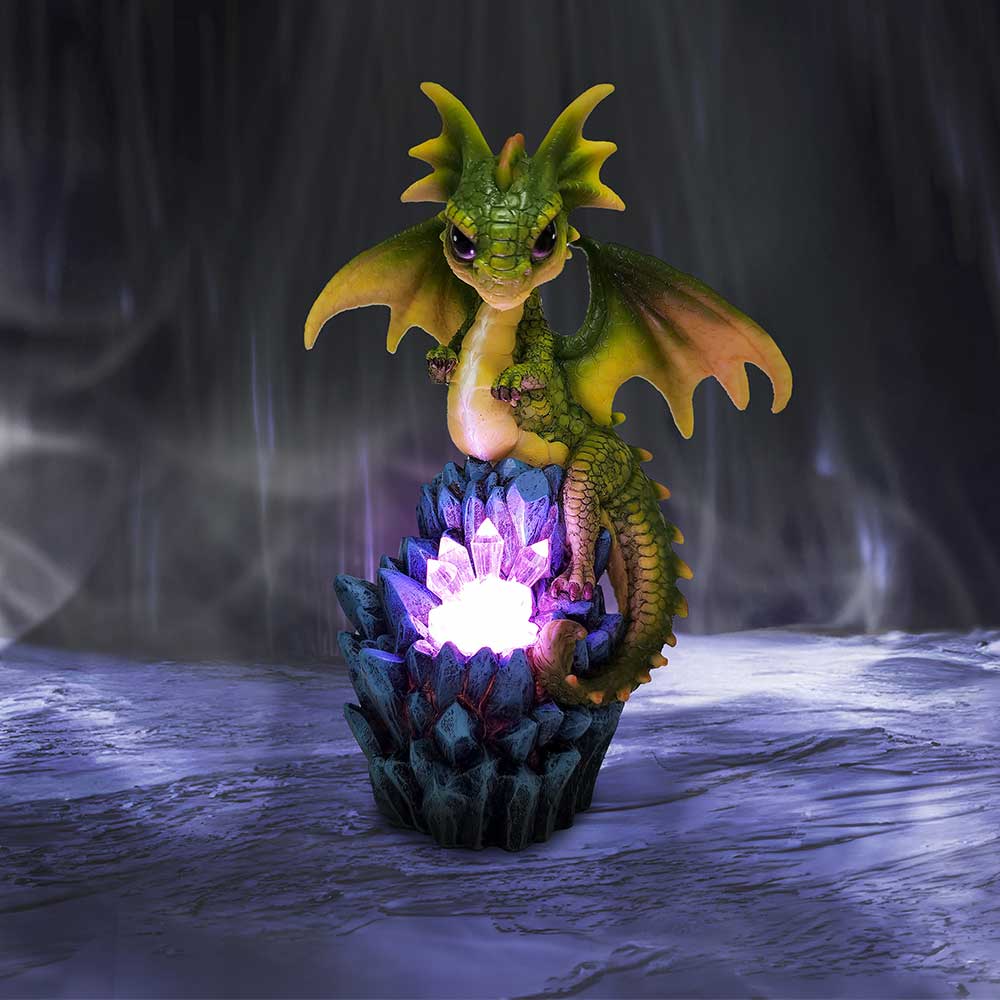 Crystal Peak Dragon Illuminating Figurine 18cm: 1 - Figures & Collectables By Gift Moments