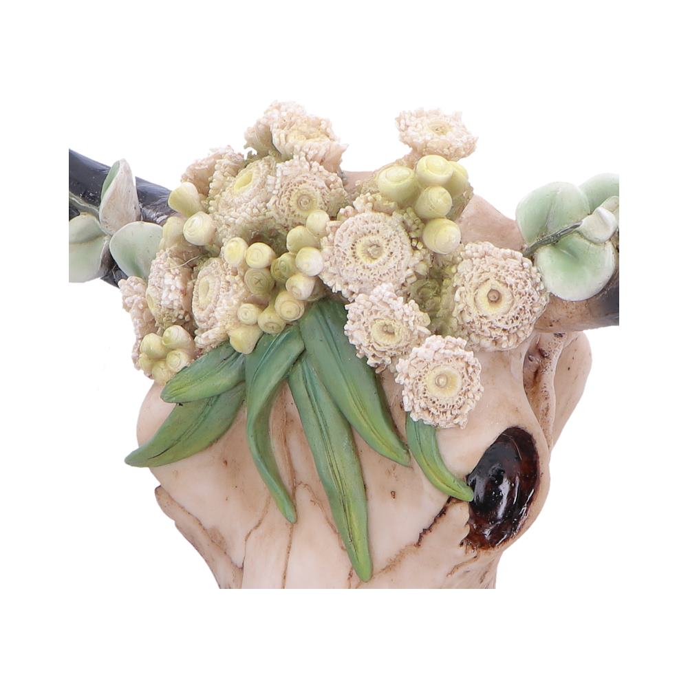 Floral Crown Skull Ornament 27.5cm - Shop Wall Hanging Sculptures At Gift Moments - 5